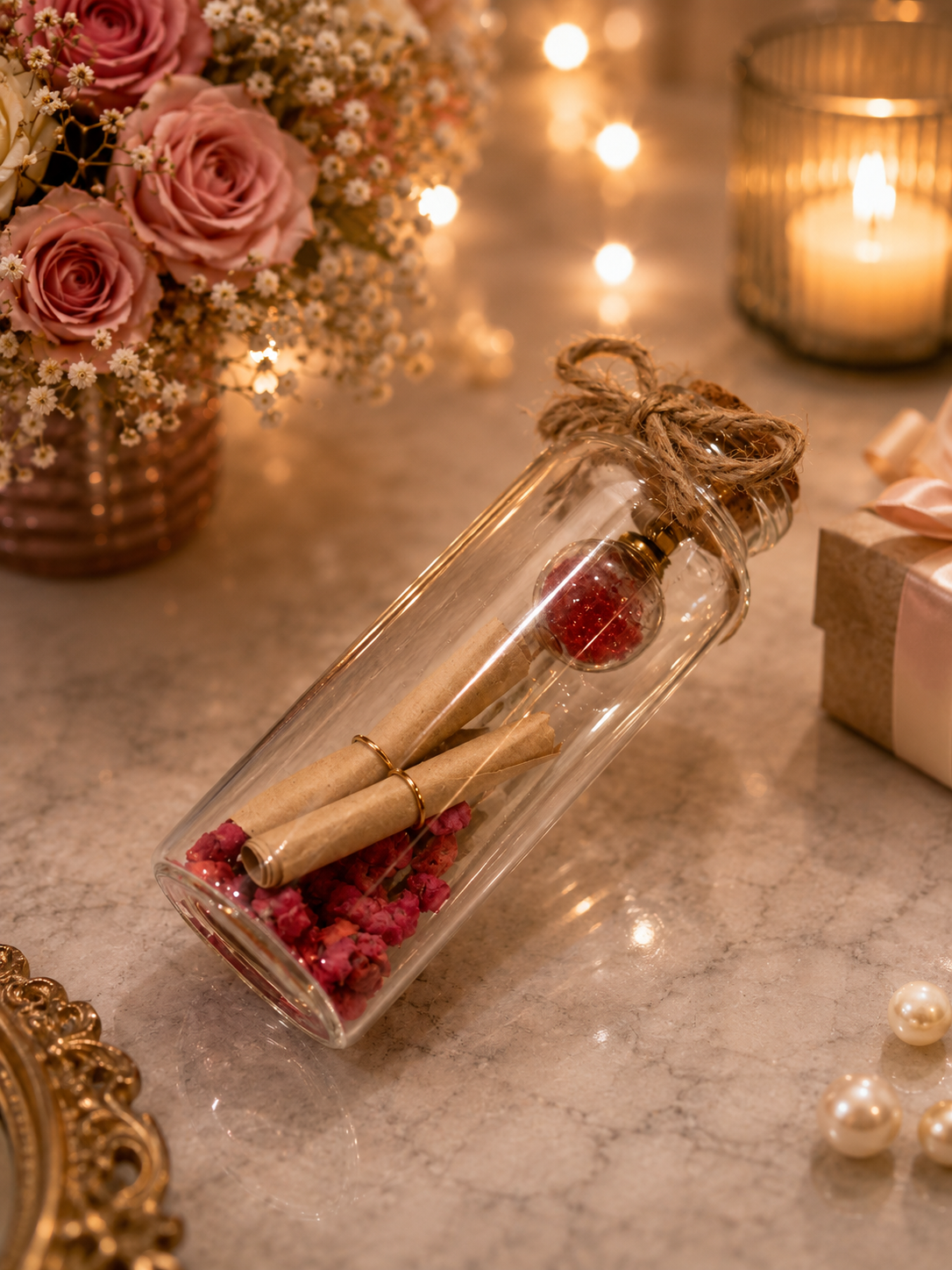 Wish Bottle Light & Wish Bottle – Decorative Glass Bottle | Unique Gift & Home Décor