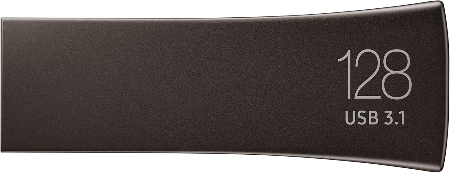 Samsung BAR Plus 128GB - 300MB/s USB 3.1 Flash Drive Titan Gray (MUF-128BE4/AM)