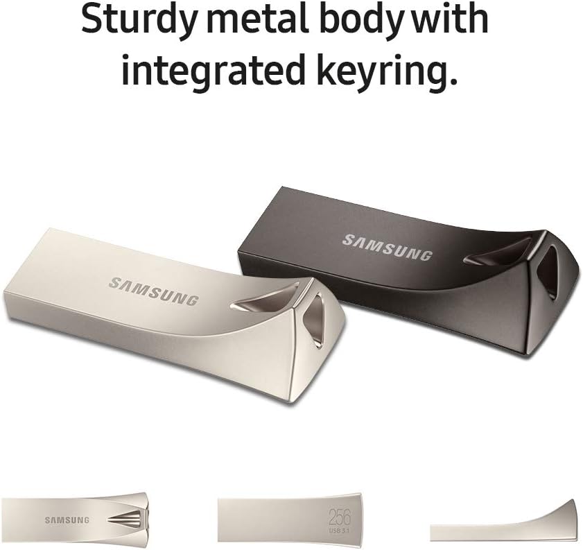 Samsung BAR Plus 128GB - 300MB/s USB 3.1 Flash Drive Titan Gray (MUF-128BE4/AM)