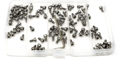 iexcell 25 Pcs M6 x 20mm Thread Pitch 1 mm Stainless Steel 304 Hex Socket Head Cap Screws Bolts Kit