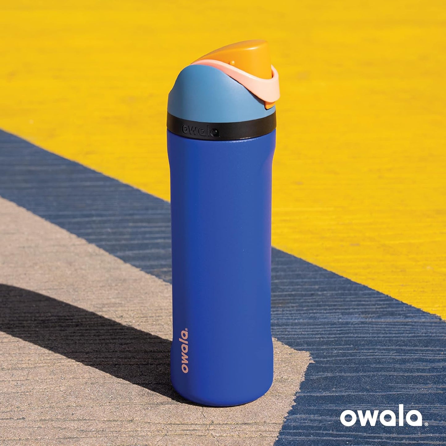 Owala Kids FreeSip Insulated Stainless Steel Water Bottle with Straw, BPA-Free Sports Water Bottle, Great for Travel, 16 oz, Celestial Sphere