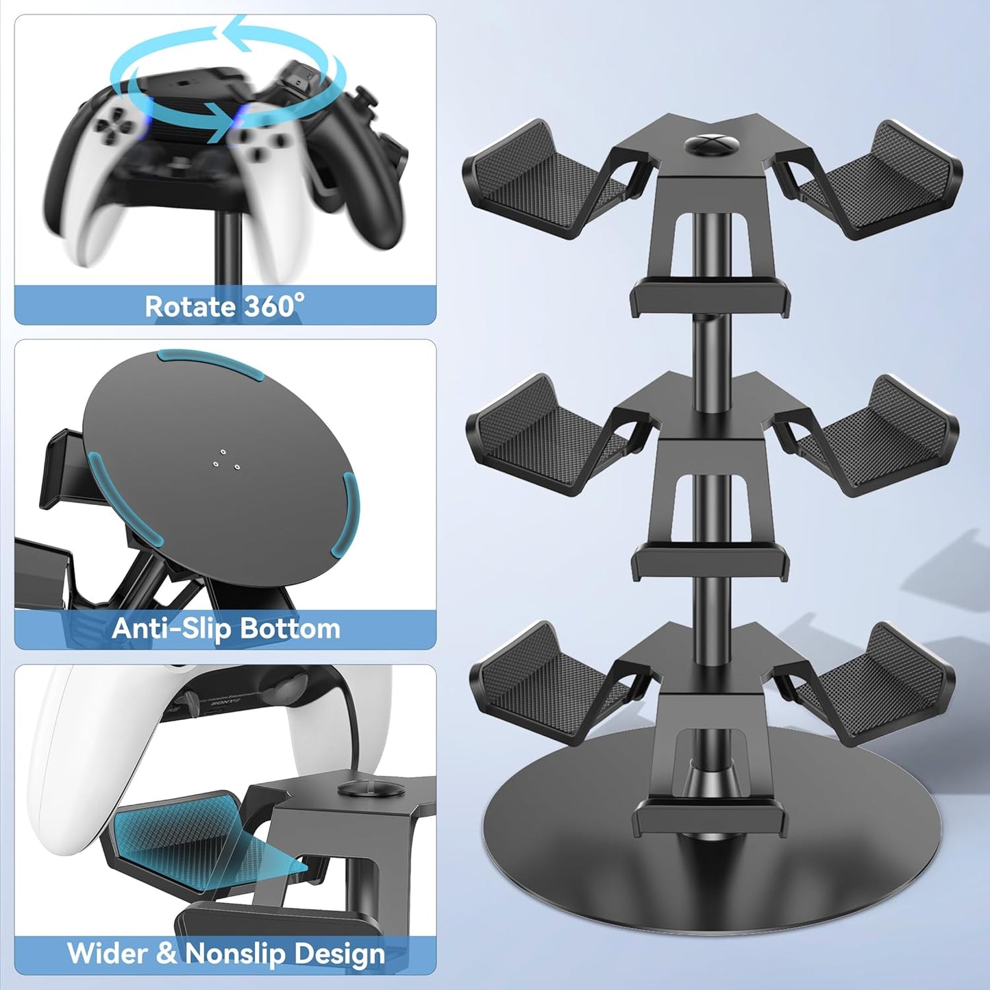 Purilite Select 4-Tier Gaming Headphone & Controller Stand