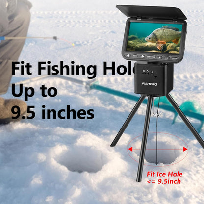 2026 Underwater Fishing Camera - FishPRO® 4.3'' 5,000mAh, (NO Need Learn) Ice Fishing Camera Fish Finder Gift for Men, 3-Grade IR, USB-C, 1000TVL, 50ft Cable, (Easy to Use for Any Age) Ice Fish Camera
