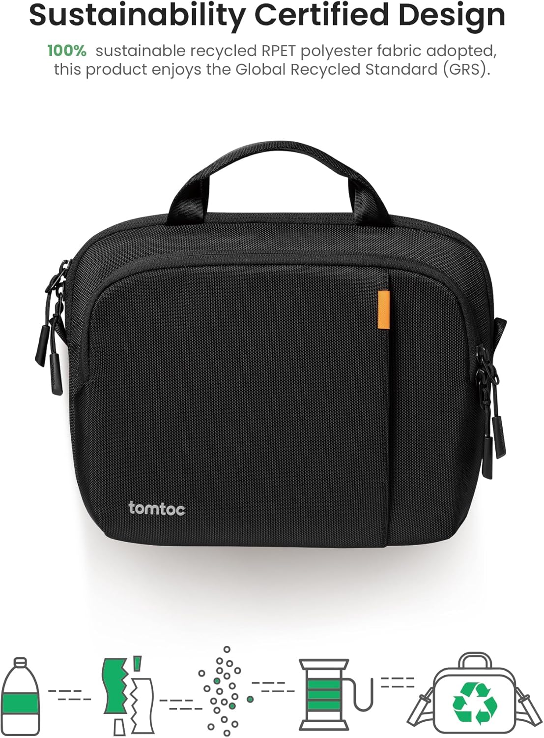 tomtoc 360 Protective Laptop Carrying Case for 16-inch MacBook Pro M4/M3/M2/M1 Pro/Max A3403 A3186 A2991 A2780, Water-resistant Laptop Shoulder Bag fits 15-inch MacBook Air M4 2025, M3/A3114, M2/A2941