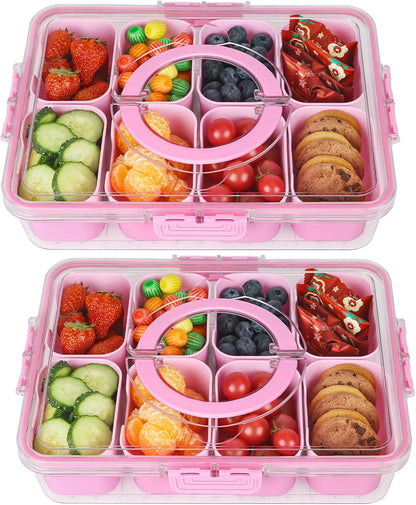 Purilite Select Clear Compartmentalized Snack Box