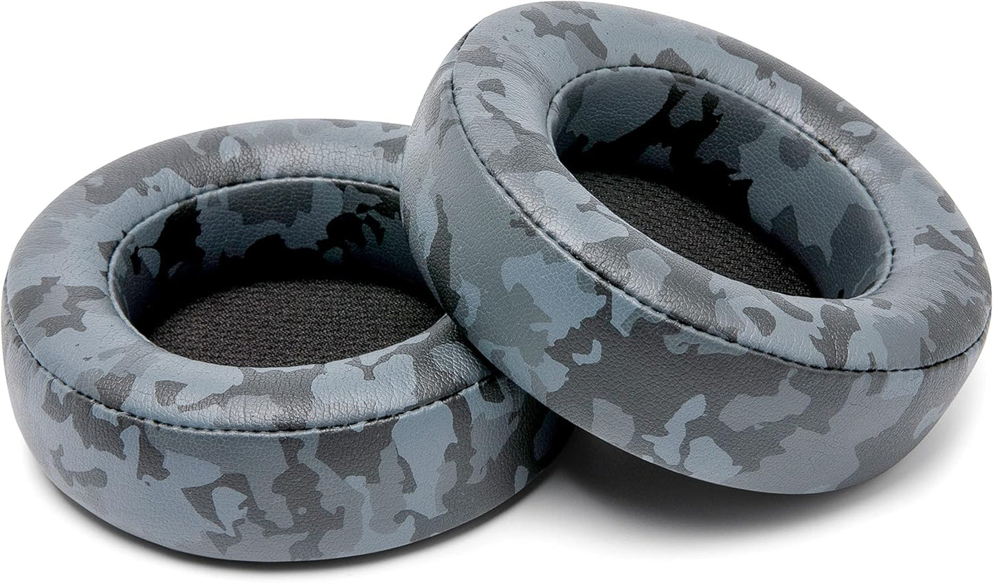 WC Upgraded Replacement Earpads for Corsair Virtuoso RGB Wireless Gaming Headset Made by Wicked Cushions | Improved Durability, Thickness, Softer Leather, and Sound Isolation | (Black Camo)