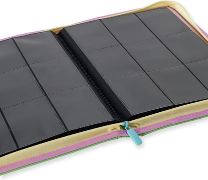 Vault X 12 Pocket Trading Card Zip Binder, 480 Cards, Compatible with Pokemon Scarlet & Violet Set, Exo-Tec Album Material, 20 Side-Loading Pages, Folder for Collectible TCG (SV1)