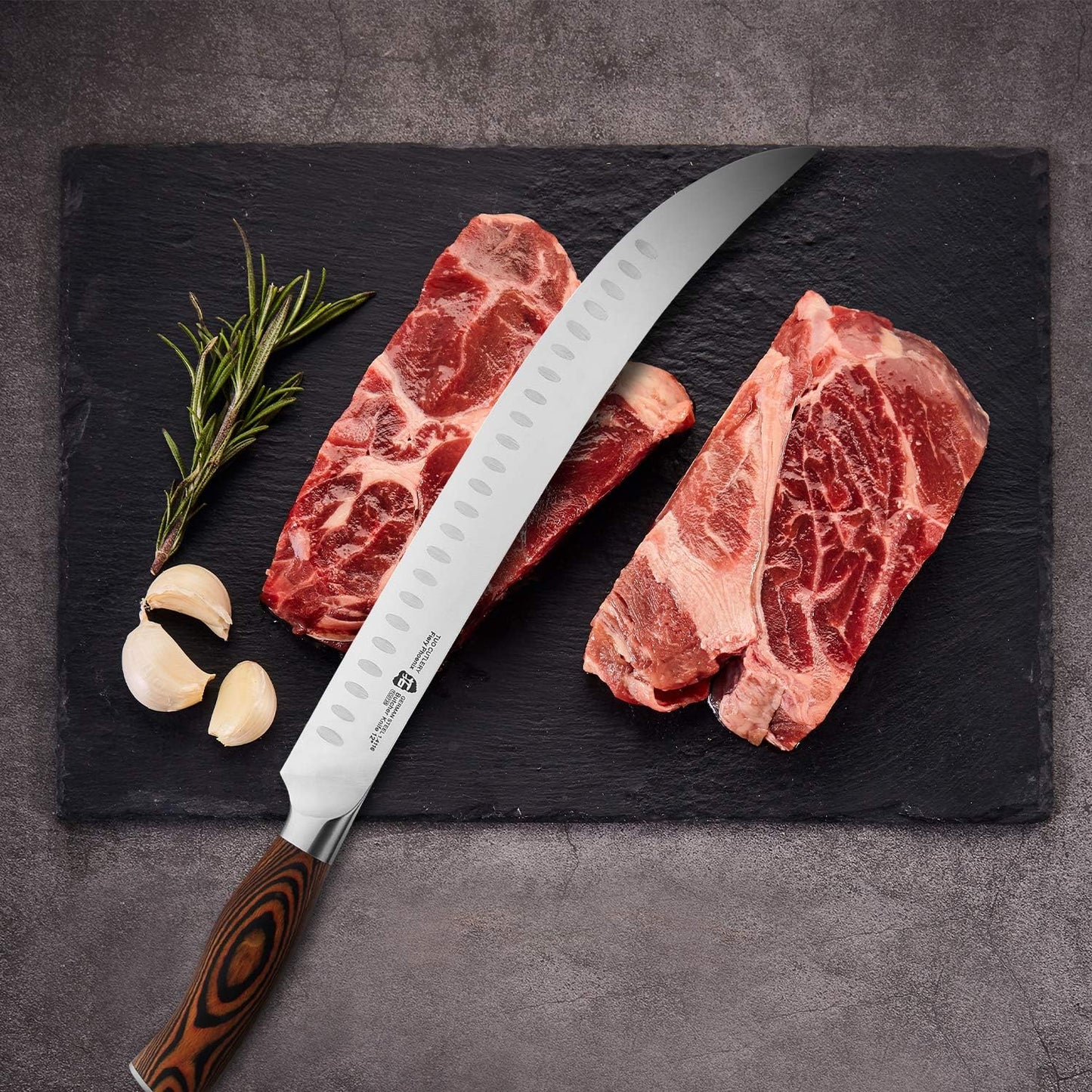TUO Boning Knife - Razor Sharp Fillet Knife - High Carbon German Stainless Steel Kitchen Cutlery - Pakkawood Handle - Luxurious Gift Box Included - 7 inch - Fiery Phoenix Series