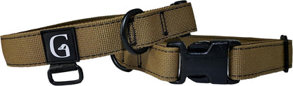 GOOSEMAN’S Gear - Dog Collar Medium and Large Breed - Made in Canada - Military Grade Buckle (Collier Pour Chien) (Ranger Green, X-Large)
