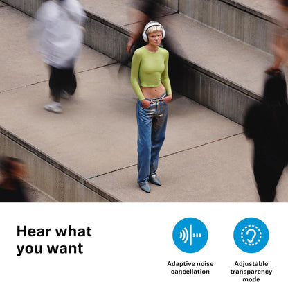 Sennheiser Momentum 4 Wireless Headphones, Bluetooth for Crystal-Clear Calls w/Adaptive Noise Cancellation, 60h Battery Life, Customizable Sound & Lightweight Folding Design, Black/Copper