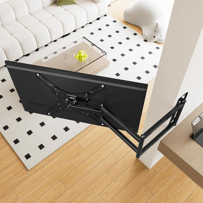 ELIVED Long Arm TV Wall Mount for Most 26-65 Inch TVs, 37.4 Inch Long Extension TV Mount Swivel and Tilt, Max VESA 400x400mm, Full Motion Wall Mount tv Bracket Holds up to 77 lbs.