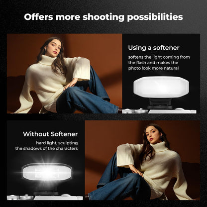 K&F Concept Camera Flash Light, Camera Speedlite GN12/5600K, Built-in 2000mAh Battery for Canon/Fujifilm/Sony/Nikon/Olympus and Other DSLR Digital Cameras, Speedlight with Single Contact Hot Shoe