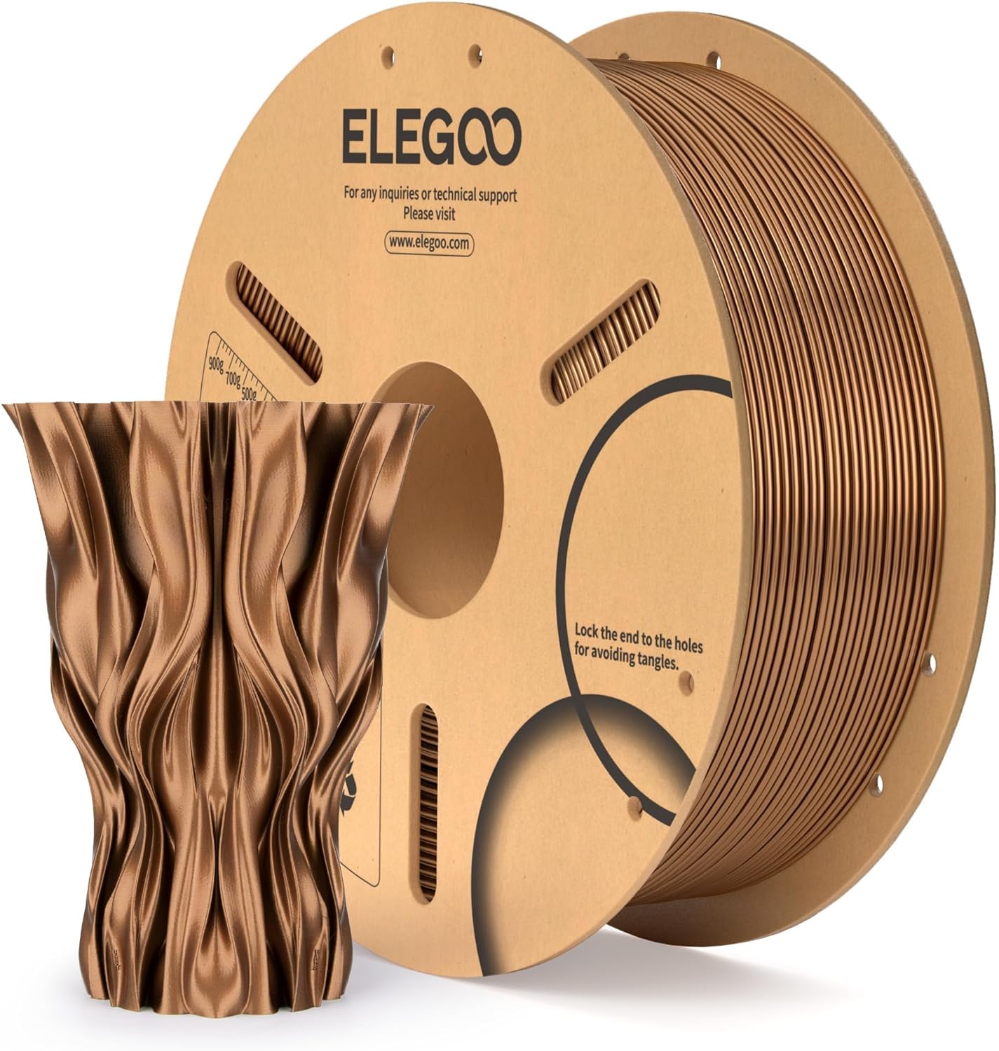 ELEGOO PLA Filament 1.75mm Black 1KG,3D Printer Filament Dimensional Accuracy +/- 0.02mm,1kg Cardboard Spool(2.2lbs) 3D Printing Filament Fits for Most FDM 3D Printers