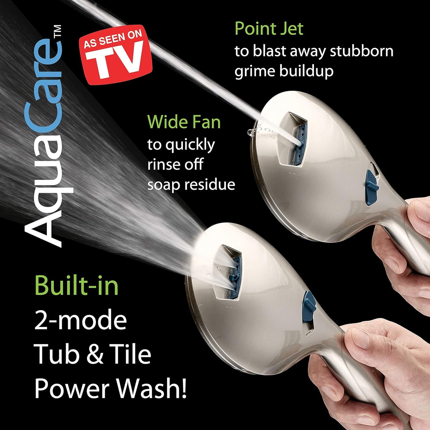 Purilite Select 8-Setting Handheld Shower Head – High Pressure, Self-Cleaning, Total Shower Hygiene System