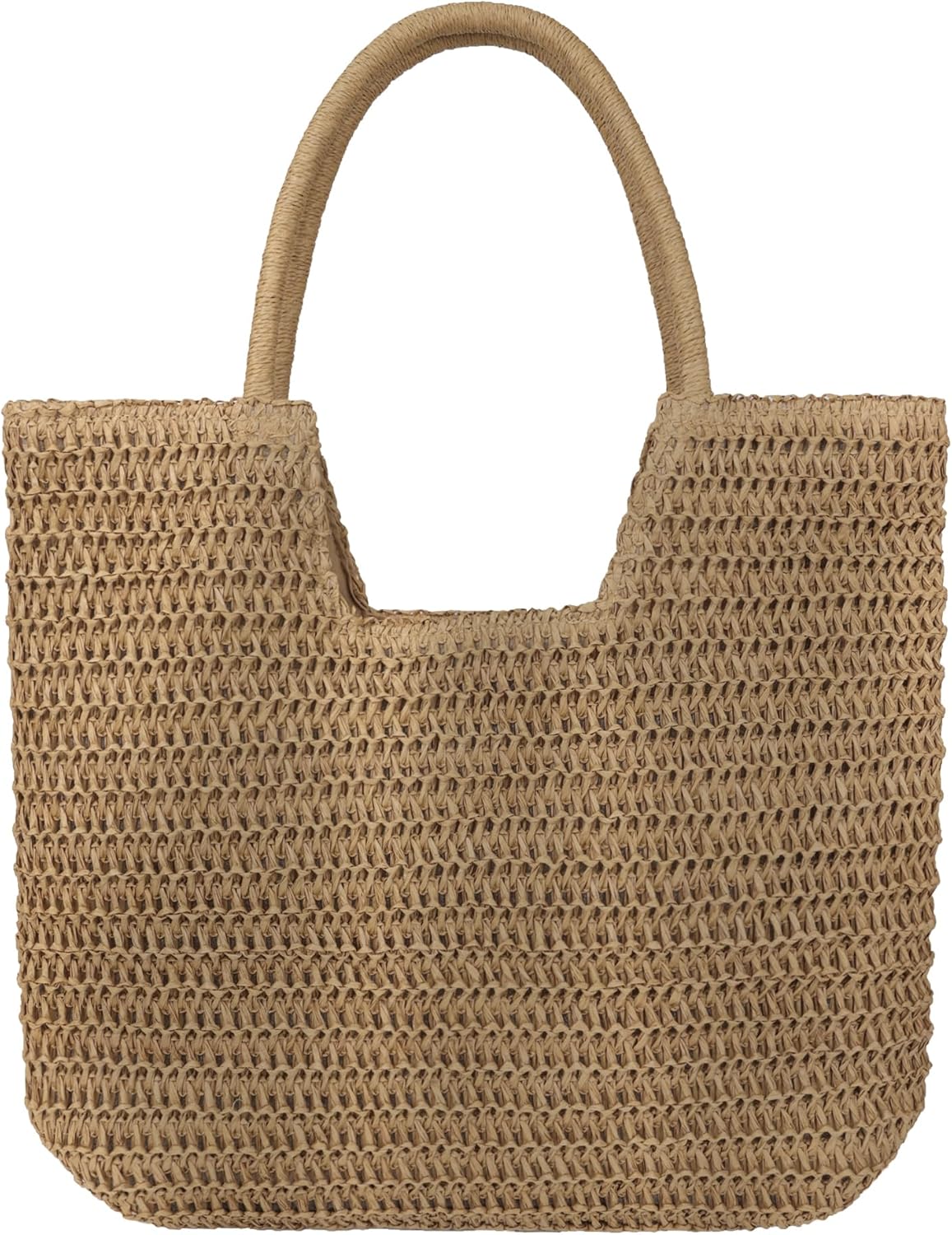 Straw Beach Bags for Women Large Beach Tote Bag Woven Shoulder Handbag Purse for Summer