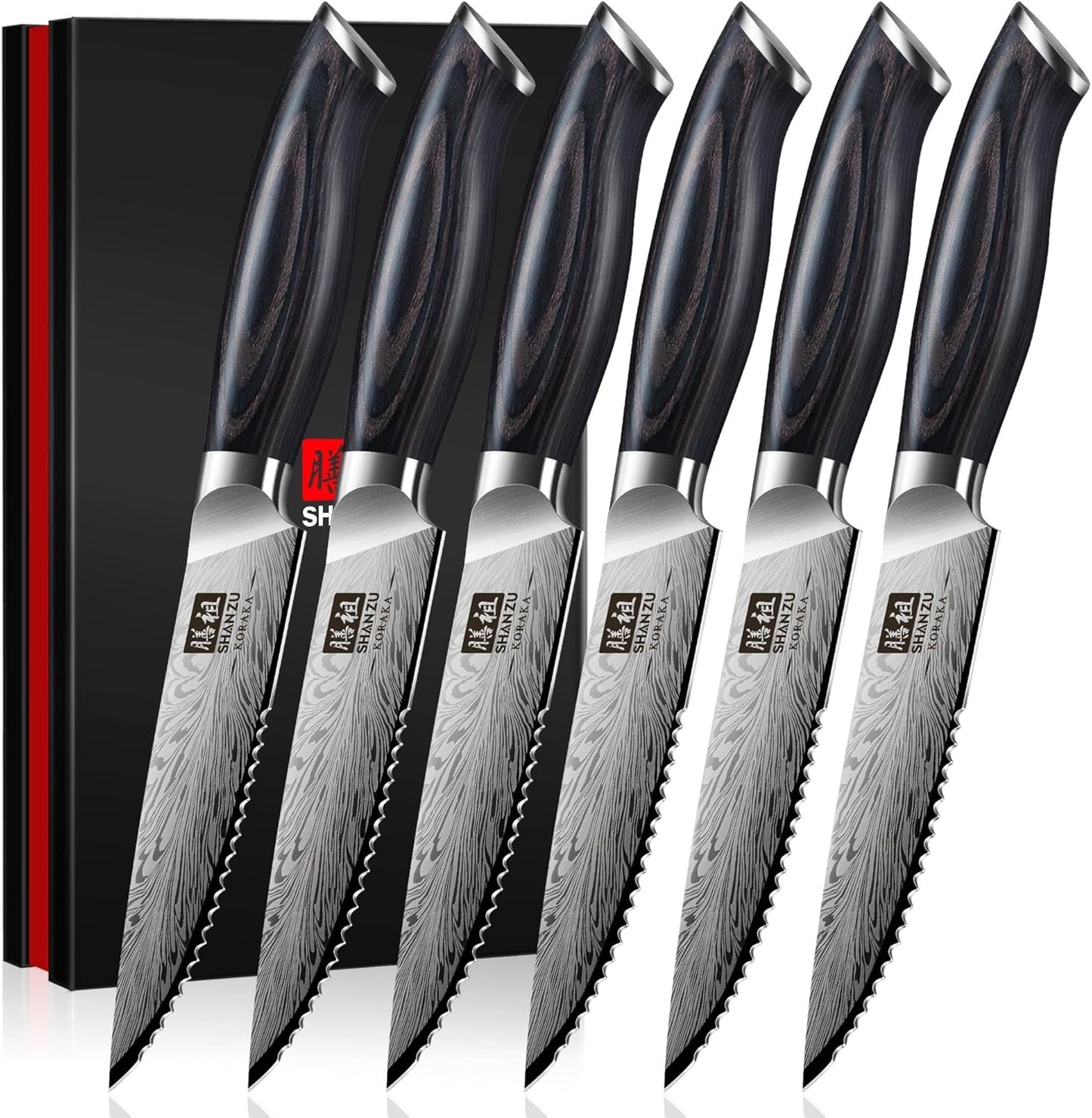 SHAN ZU Fillet Knife 7 Inch, Powder Steel Boning Knife High Carbon Japanese Filleting Knife, Ultra Sharp Deboning Knife for Meat Cutting, Fish Knife with Ergonomic Pakkawood Handle
