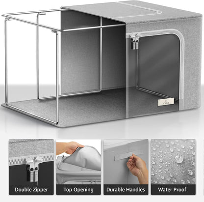 Purilite Select Jumbo Storage Bins with Metal Frame