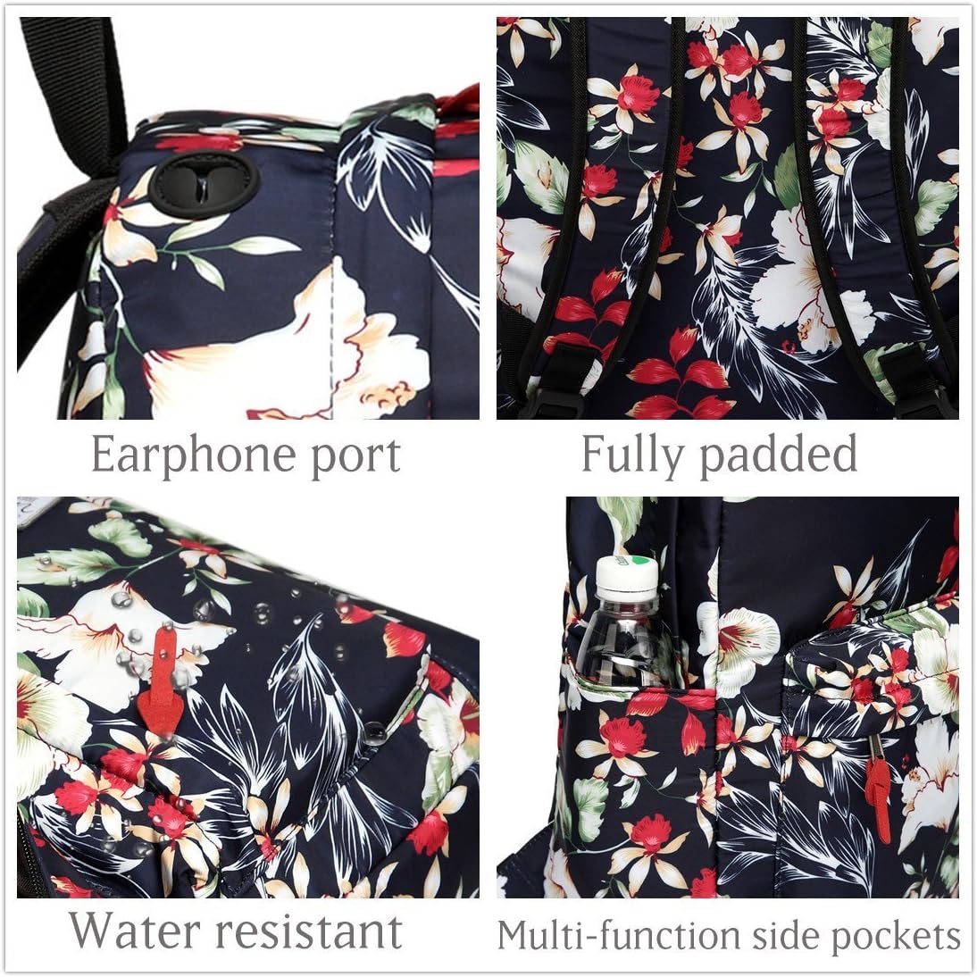 VASCHY Lightweight School Backpack for Women with Sleeve for 14" Laptop