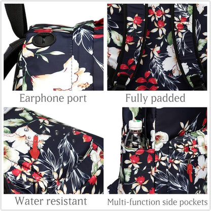 VASCHY Lightweight School Backpack for Women with Sleeve for 14" Laptop