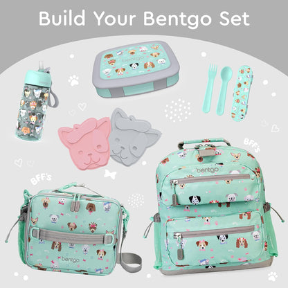 Bentgo Kids Prints (Unicorn) - Leak-Proof, 5-Compartment Bento-Style Kids Lunch Box - Ideal Portion Sizes for Ages 3 to 7 - BPA-Free and Food-Safe Materials