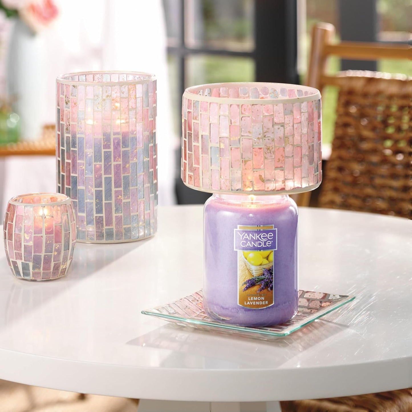 Yankee Candle Scented Candle, Sage & Citrus, Original Large Jar Candle, 110-150 Hours of Burn Time, 22 oz.