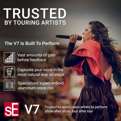 SE ELECTRONICS - V7 Studio Grade Handheld Microphone Supercardioid
