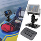 1.5" / C Size Ball Fish Finder Mount with Glue-On Pad (PVC) for Inflatable Boats/Kayak, 360° Rotation Marine Electronic/Depth Finder Mount, Compatible with Garmin, Lowrance, Humminbird and More