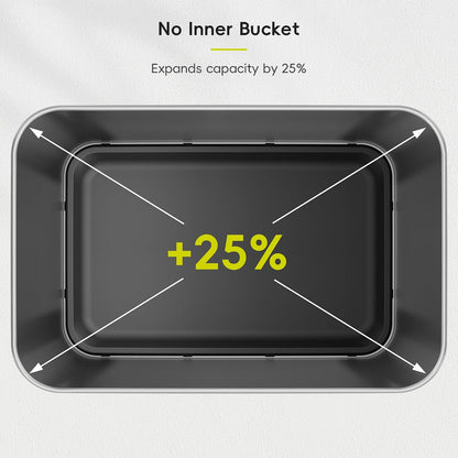 EKO Nova Sensor Trash Can, 21 Gallon/80 Liter Stainless Steel Rectangular Touchless Motion Sensor Trash Can, Matte Black