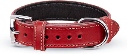 TORRUNA Soft Leather Dog Collar | Dog Collars for Small, Medium and Large Dogs | Durable Heavy Duty Dog Collars
