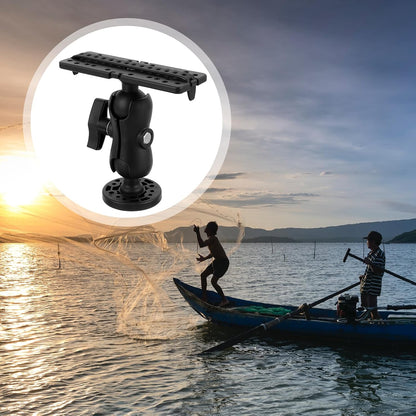 BESPORTBLE Fish Finder Mount Fish Finder Bracket Fish Finder Holder Fish Finder Rack for Boat Canoe Kayak Fishing Accessories (Black)