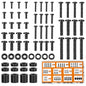Universal TV Mounting Hardware Screw Kit Set - M4 M5 M6 M8 Screws,Spacers and Washers for Most TV/Monitor VESA Mount, TV Mount Replacement Screws with Box up to 80 inch(Black)