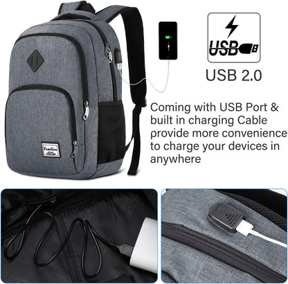 Backpack for Teen Girls,Boys School Backpack for Women with USB,College Backpack,Big Flower