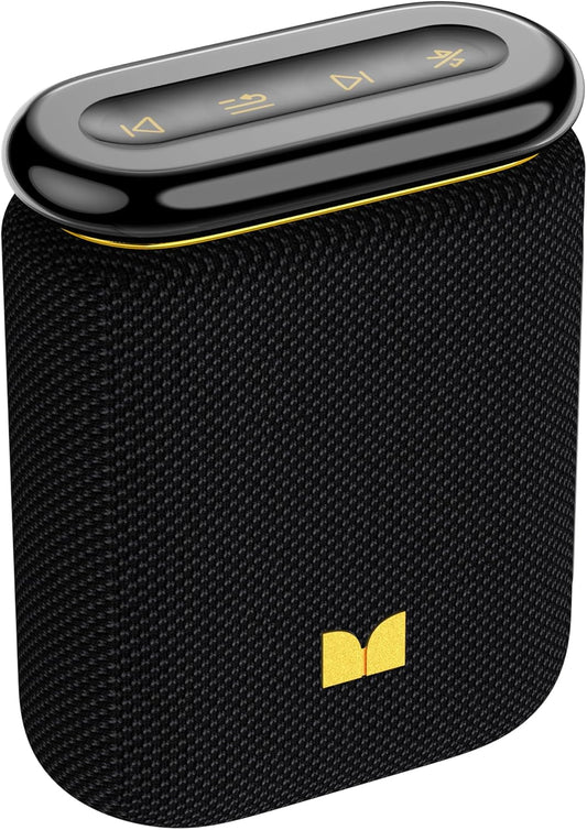 Monster Atomic Pebble Bluetooth Speaker, Portable Wireless Speaker with 15W Loud Sound, Bluetooth 6.0, Support 100+TWS Pairing, 15H Playtime, IP56 Waterproof Outdoor Speaker for Beaches Home Party - PuriLite
