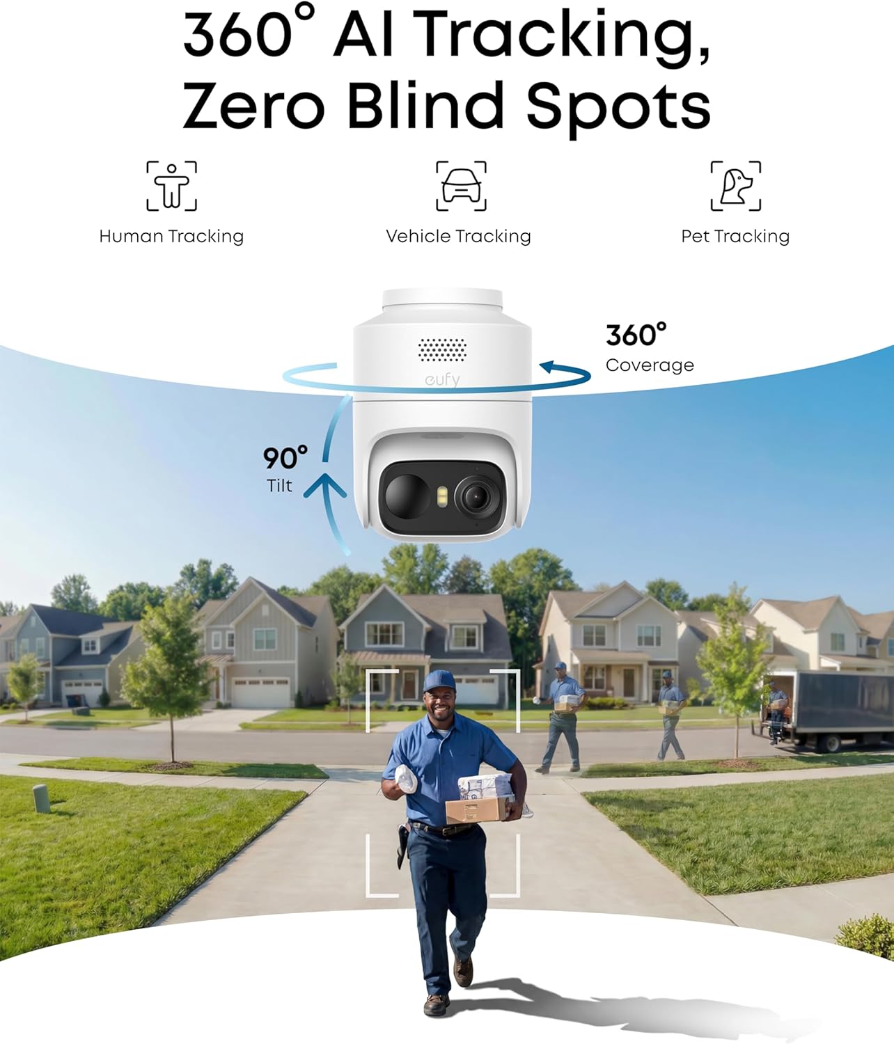 eufyCam C37 Wireless Outdoor Security Camera Collection | 2K Solar-Powered 360° AI Tracking Surveillance System