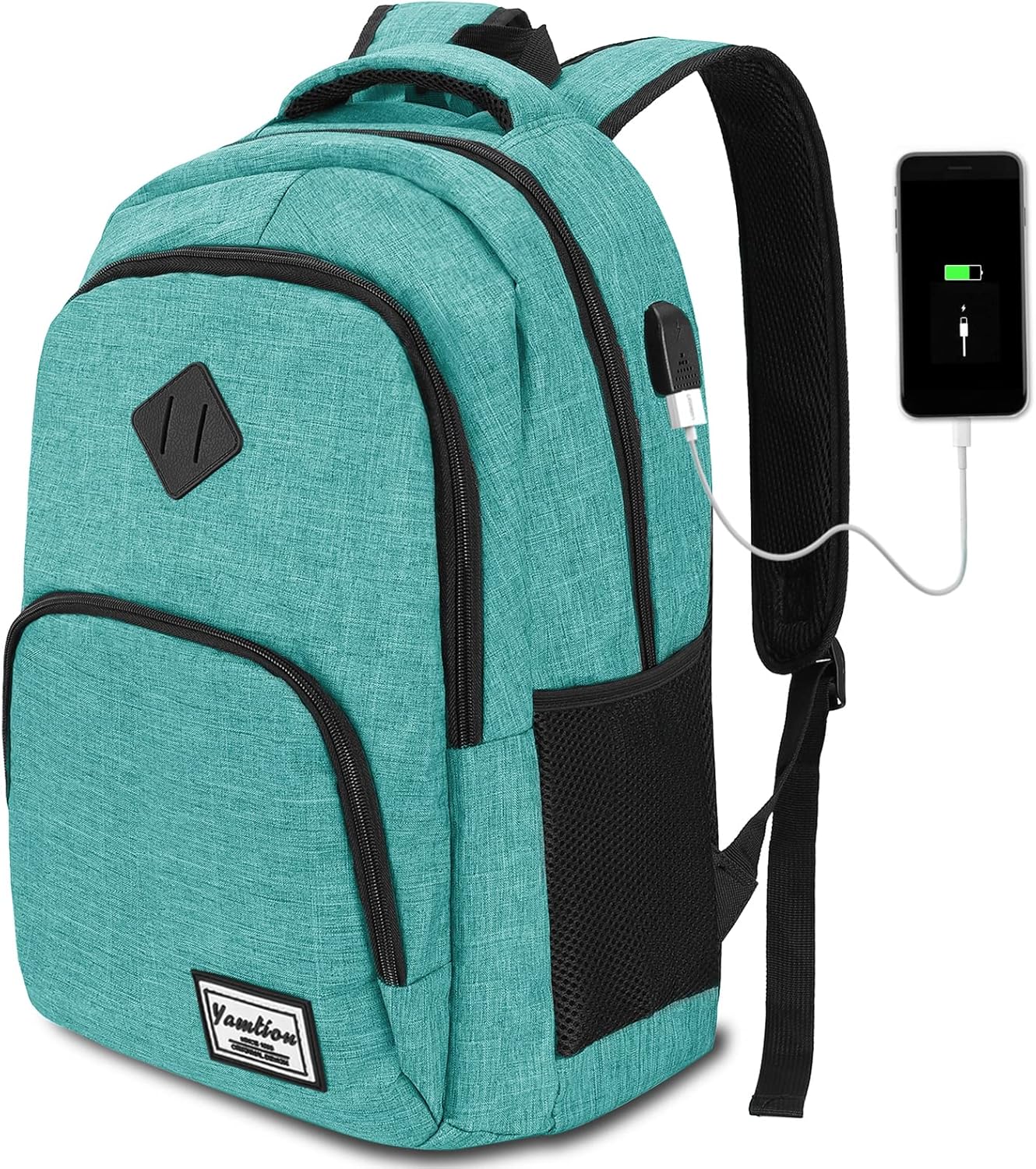 Backpack for Teen Girls,Boys School Backpack for Women with USB,College Backpack,Big Flower