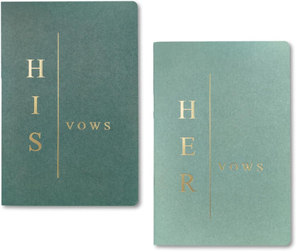 GroomBrideGifts Wedding Vow Book for His and Hers, Soft Touch, Perfectly Sized Bride and Groom Vow Books, Wedding Essentials, Wedding Registry Ideas, His and Hers Gifts