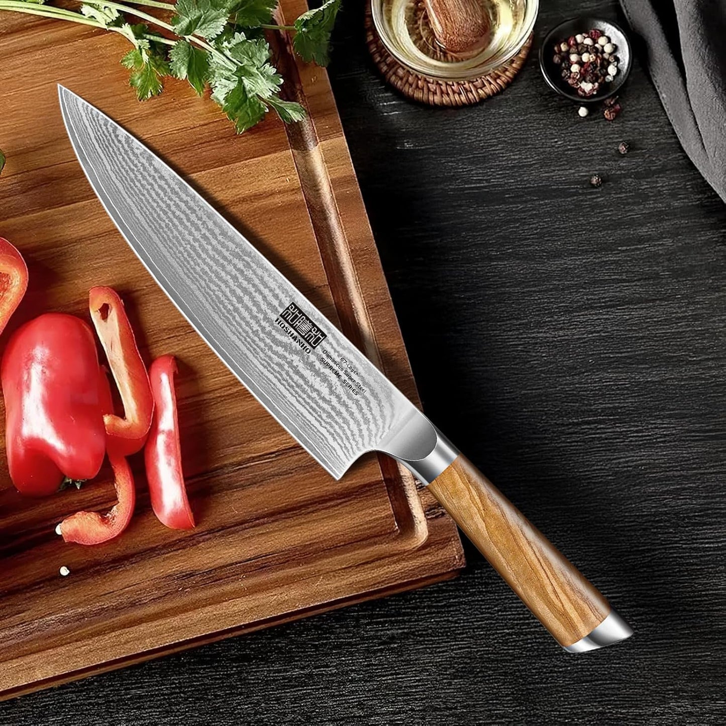HOSHANHO Damascus Fillet Knife 7 Inch, Professional VG-10 Super Steel Boning Knife, Ultra Sharp Fish Knife with Ergonomic Handle