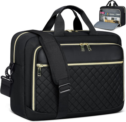 Laptop Bag 17 Inch Laptop Briefcase for Women Waterproof Computer Messenger Bag Professional Laptop Case for Business Work - PuriLite