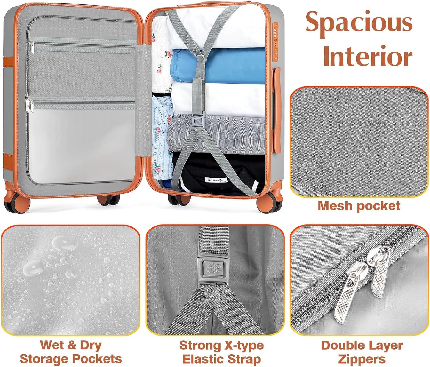 Lumesner Carry on Backpack, Extra Large 40L Flight Approved Travel Backpack for Men & Women