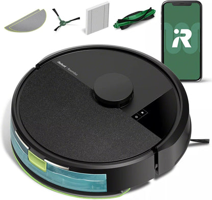 Roomba 105 Combo Robot Vacuum & Mop - Easy to use, Intense Power-Lifting Suction, LiDAR Navigation, Multiple Cleaning Modes, Avoids Mopping Carpets, Self-Charging, Works with Alexa | LiDAR navigation, power-lifting suction