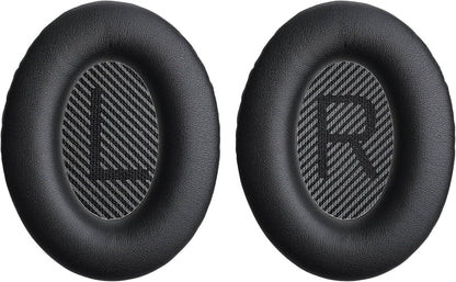 Replacement Ear Pads Earpads for Bose QuietComfort QC 2 15 25 35 Ear Cushion for QC2 QC15 QC25 QC35 SoundLink SoundTrue Around-Ear II AE2 (Black)