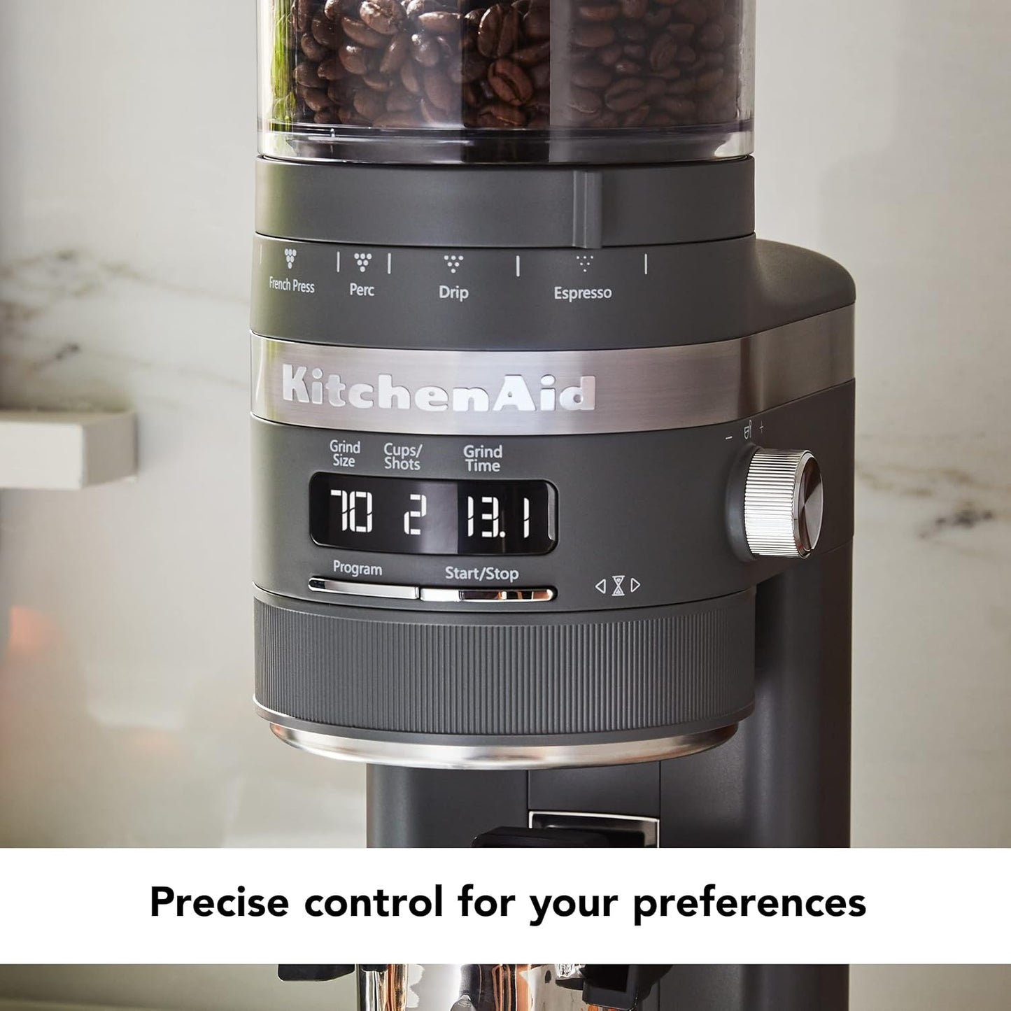 KitchenAid Burr Coffee Grinder, Black Matte, KCG8433BM