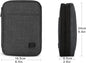 BAGSMART Electronic Organizer, Travel Cable Organizer Double Layer Electronics Accessories Cases Portable for Tablet 7.9", USB Drive, Cords, Black