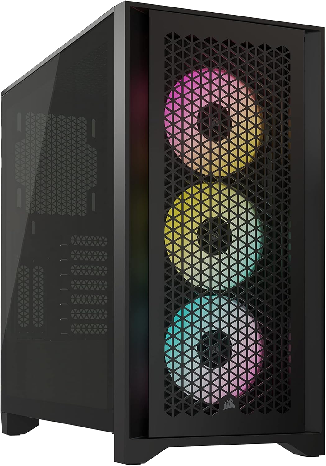 CORSAIR 3000D Airflow Mid-Tower PC Case – 2X SP120 Elite Fans – Four-Slot GPU Support – Fits up to 8X 120mm Fans – High-Airflow Design – Black