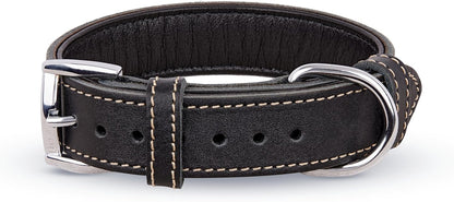 TORRUNA Soft Leather Dog Collar | Dog Collars for Small, Medium and Large Dogs | Durable Heavy Duty Dog Collars