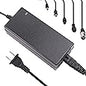 Wanhirus 42V 2A Scooter Charger 5 Plugs Universal for 36V Lithium Battery, Pack DC 5.5 * 2.1 with 8mm 3 Prong Connector /12mm 3 Prong Connector /8mm RCA Connector/ 3-Pin Male XLR Connector