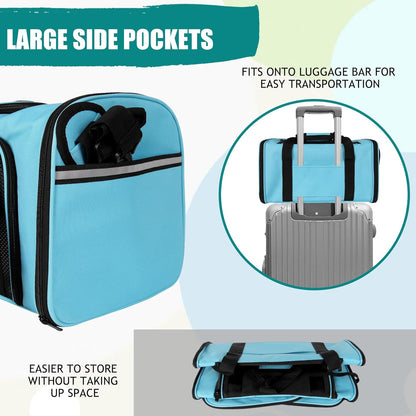 Top tasta Dog Cat Carrier Pet Carriers for Small Medium Large Cats Dogs Carrier Soft Sided Small Puppy Dog Carrier Portable Foldable Airline Approved Dog Cat Travel Carrier Grey Medium