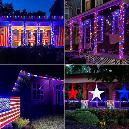 JMEXSUSS 2 Pack 75.5ft Orange Solar Christmas Lights, Total 400 LED Solar String Lights Outdoor Waterproof, 8 Modes Orange Halloween Lights for Tree Patio Garden Thanksgiving Halloween Decorations
