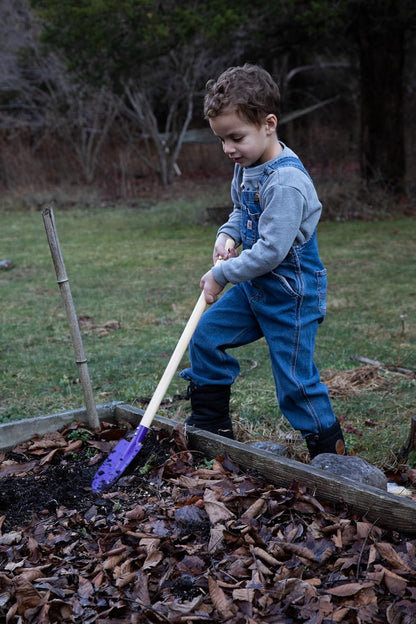G & F Products 10018 JustForKids Kids Garden Tool Set Toy, Rake, Spade, Hoe and Leaf Rake, Reduced Size, 4-Piece