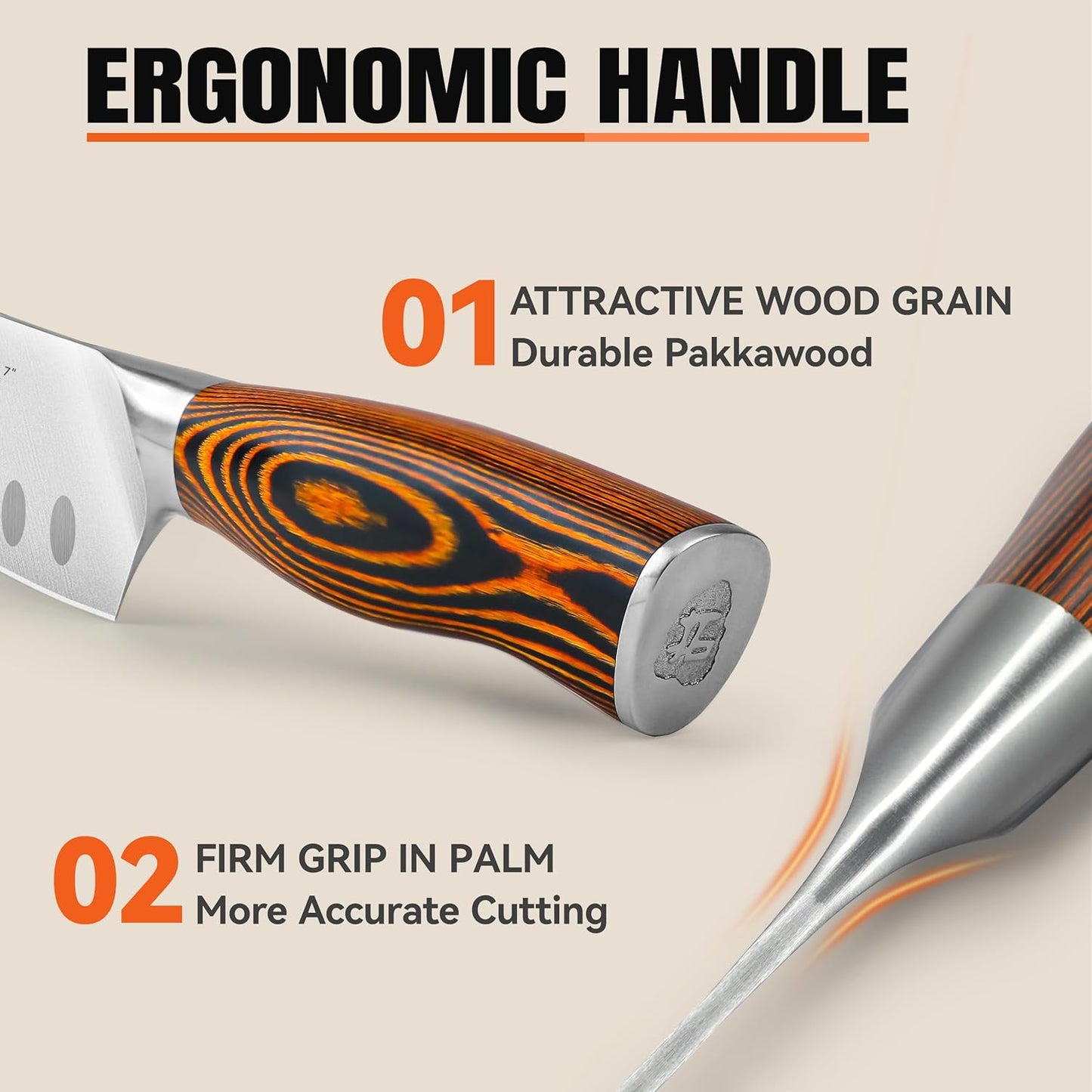 TUO Boning Knife - Razor Sharp Fillet Knife - High Carbon German Stainless Steel Kitchen Cutlery - Pakkawood Handle - Luxurious Gift Box Included - 7 inch - Fiery Phoenix Series